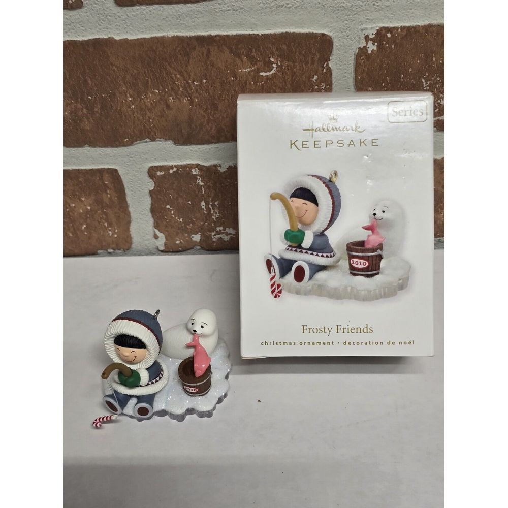 Hallmark 2010 FROSTY FRIENDS Christmas Ornament 31st In Series w/ Box